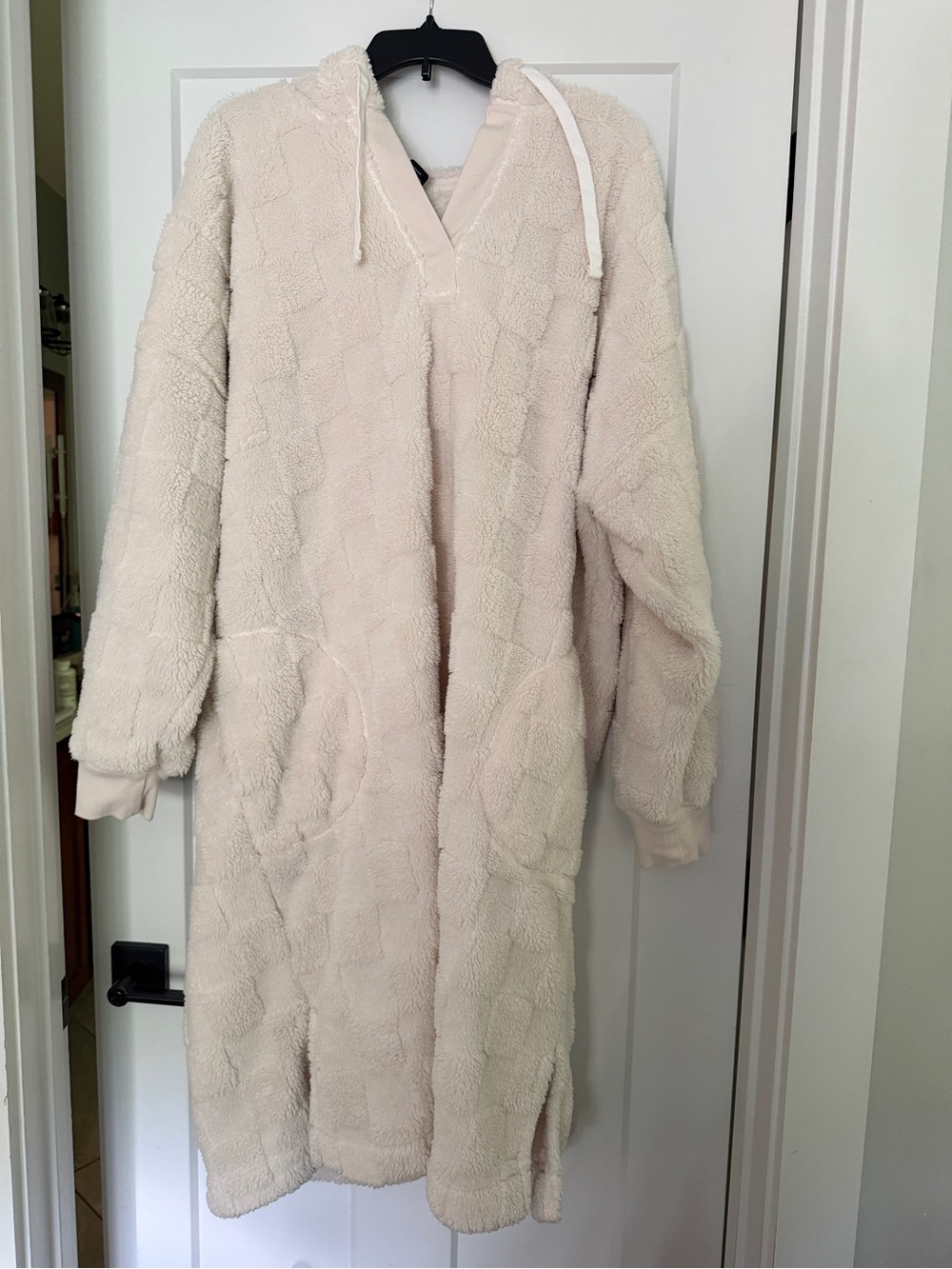 CUDDL DUDS Cozy Hooded Sherpa Long Coatigan-Size XXL